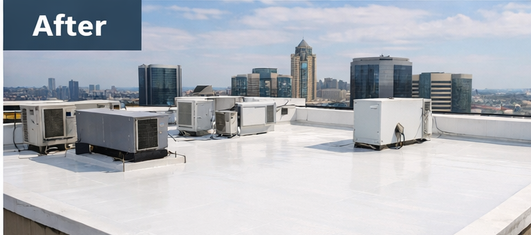 After waterproofing restoration in Sandton